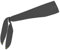 Halo Headband Halo I Tie Schweißband für Damen und Herren, rutschfest, mit individueller Passform, anthrazit