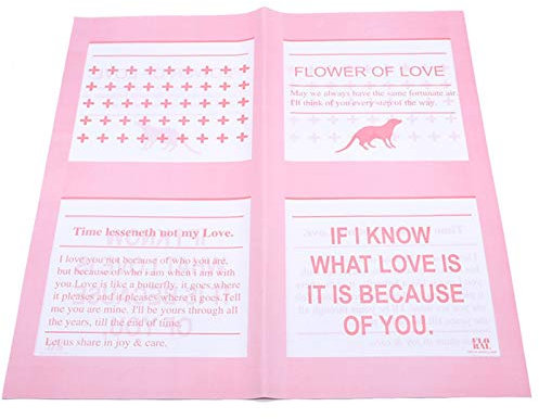 20sheets/lot Gift Wrapping Paper Roll Vintage Newspaper Flower Wrapping Love Art Kraft for Christmas Party Creative Material DUOER (Color : C)