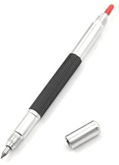 1 pezzi 145 mm Punta in acciaio al tungsteno Pinza per tracciare Penna in ceramica Vetro Conchiglia Metallo Costruzione Strumenti di marcatura