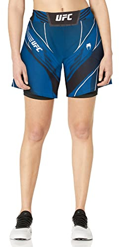 Venum UFC Authentic Fight Night Women's Shorts - Long Fit - Blue