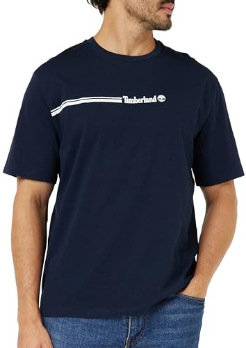 Timberland Maglietta a Maniche Corte 3 Tier3 T-Shirt, Zaffiro Scuro, 3XL Uomo