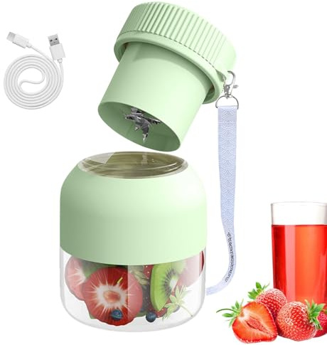 Fruktjuicemaskin,Juicemaskin,Juicing Machine Juice Extractor - Juicerkopp sladdlös, uppladdningsbar juicemaskin, 800 ml juicemixer för frukt och grönsaker