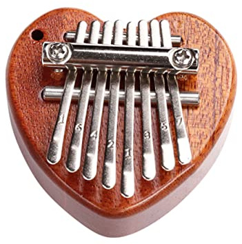 BESPORTBLE Mini 8-note Thumb Piano Kalimba Wooden Finger Piano Sandalwood Music Instrument for Beginners Portable Creative Home Music Plaything