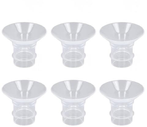 Inserto per capezzoli 24mm – Set 6 pezzi in silicone liquido BPA + compatibile con protezioni petto, comfort ottimale per mamme che allattano (19 mm)