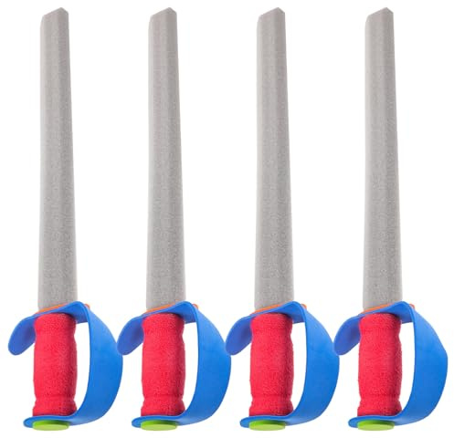 Hemobllo 4pezzi Spade di Schiuma per Ragazzo Ragazza di Giocattoli in Materiale Morbido Spade Sicure per Allenamento di Scherma per Feste di Compleanno e Travestimenti