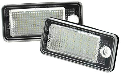 AUTO-STYLE Satz LED Nummerschildbeleuchtung kompatibel mit Audi diverse Modelle