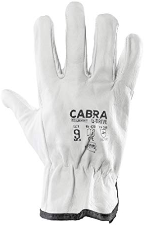 Cabra G-Drive 1 Paar Montagehandschuhe Schutzhandschuhe Ziegenleder Lederhandschuhe Arbeitshandschuhe (1, 10 (XL))