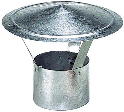 SOMBRERO PARA CHIMENEA GALVANIZADO PARA ESTUFAS CHIMENEA EXTRACTOR DE HUMO PARA CHIMENEA PARA TUBO DE (120MM)
