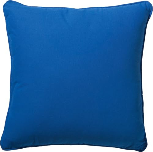 REDBEST Kissen Uni, Dekokissen, Zierkissen gefüllt blau, Größe 40x40 cm - mit Biese, glattes, strapazierstarkes Gewebe (weitere Farben)