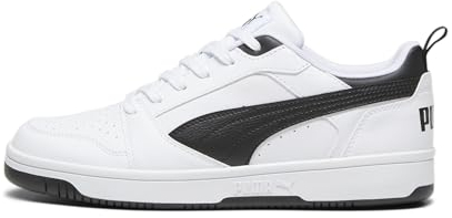 PUMA Rebound V6 Low Unisex Sneaker , Puma White Puma Black Puma Black, 39 EU
