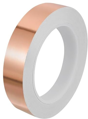 EILYGK Kupferband Gegen Schnecken, 20mm x 20m Schneckenzaun Schneckenschutz hochbeet, Selbstklebenden Kupferfolienband Schneckenabwehr Anti Schnecken für Garten