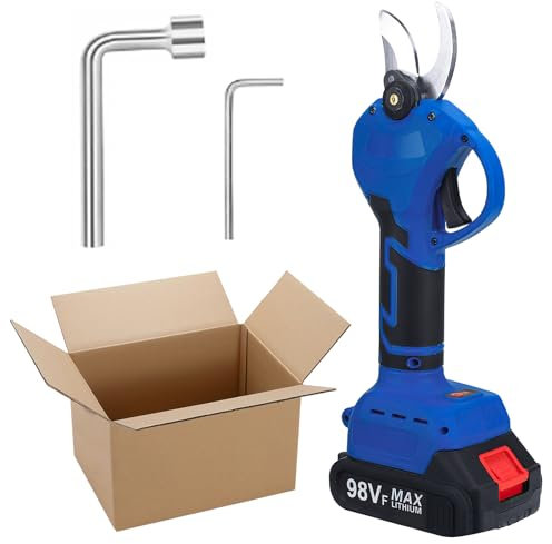 Sécateur sans Fil Professionnel, 20000mAh Secateur Electrique Sans Fil Diamètre de Coupe de 30 mm Sécateur de Jardin Sans Fil avec 4-5 Heures de Travail Convient Pour Les Jardins, Les Branches (T1)