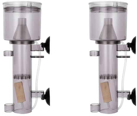 Oladfiop 2X Fish Tank Protein Skimmer Aquarium Protein Skimmer Saltwater Filter Internal Tank Filter for Small Coral Aquariums