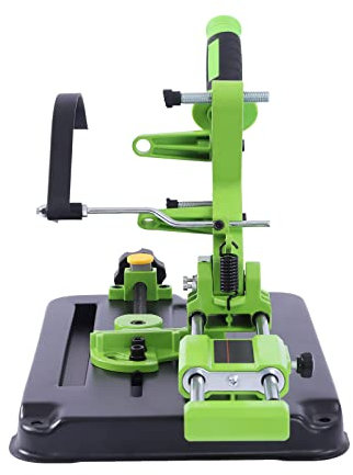 Soporte verde para amoladora angular, soporte de ángulo, soporte universal, para trabajar metales y bricolaje, se puede utilizar para cortes angulares de 100 – 125 mm