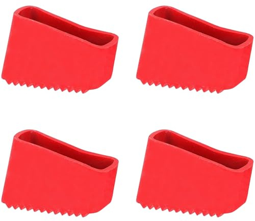 Xrten 4 Piezas Cubierta de Pie de Escalera, Cubierta de Pie Escalera de Caucho, Piezas Universales, Patas Escalera para Escaleras, Telescópicas,Escaleras en Espiga
