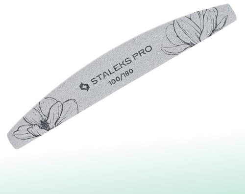 STALEKS EXPERT NFE-40 - Lima per unghie double face, grana 100/180 g, sottile strato di schiuma, 25 pezzi
