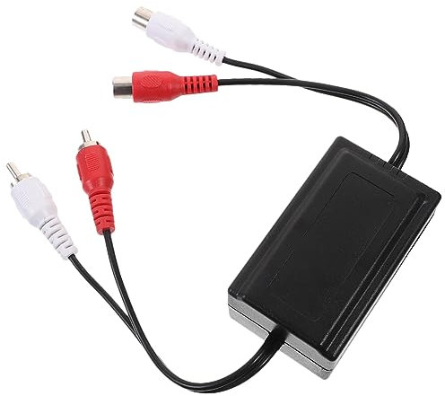 Gatuida Isolateur de Boucle de pour Audio de Voiture Filtre Antiparasite Améliore la Qualité Sonore et Réduit Bruit Compatible avec Divers Systèmes Audio et Modèles de Voitures