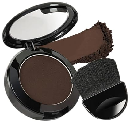 tulahkomen Poudre pour racine des cheveux | Poudre longue tenue avec applicateur et miroir, couverture portable des racines pour grand-mère, grand-père, mari, épouse, instantanément plus épaisse et