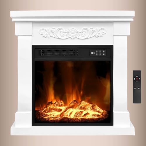 Ambiness Elektrokamin | 2 Heizstufen | 900W - 2000W | viele Modelle | LED - 3D Flammeneffekt mit Farbwechsel | inkl. Fernbedienung Timer & Thermostat | Überhitzungsschutz | Fiona