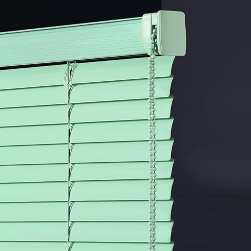 tow000ack Tende Veneziana in Allumini,25mm Lamelle Privacy Orizzontali Oscurante Tenda,Persiana Sospesa Interno/Esterno per Finestre,Verdi,Personalizzate,Larghezza × Altezza (75cm x 170cm)