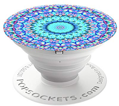PopSockets PopGrip - [Inte Swappable] Hopfällbar Stativ och Grepp för Smartphones och Surfplattor - Arabesque