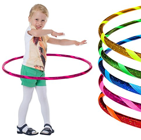 Super Star Kinder Hula Hoop Reifen Ø60cm, Pink-Pink