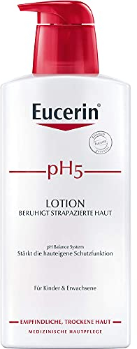 Eucerin pH5 Emulsione Corpo Idratante 400 ml, Crema idratante corpo con Dexpantenolo e Glicerina per un'idratazione a lunga durata, Formula in emulsione per pelle secca e sensibile