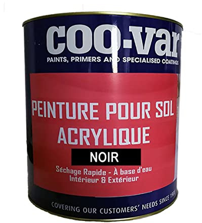 Coo-VAR Acrylic Floor Paint-Black-5 L