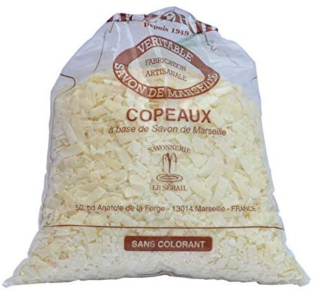 Seifenflocken, Marseille-Seife 1 kg - Ohne Duft. Herstellung von Le Serail seit 1949