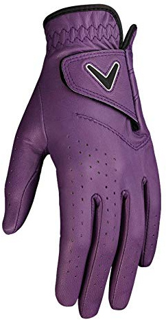 Callaway Golf Opti Color Glove (Worn on Left Hand, Ladies, Small, Purple)