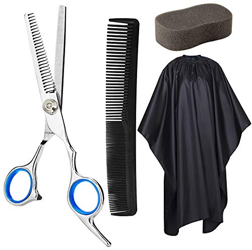 Ciseaux de coiffeur professionnels - Ciseaux à effiler parfaits pour homme et femme - Coupe précise avec denture en acier inoxydable