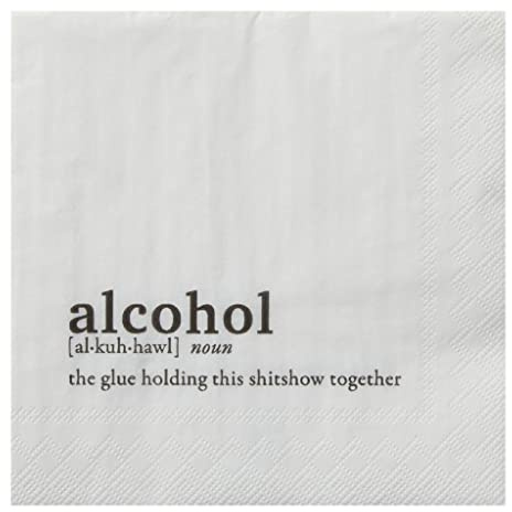 Tableau Beverage Napkin Paper Alcohol Theme 1 Package 12 pcs