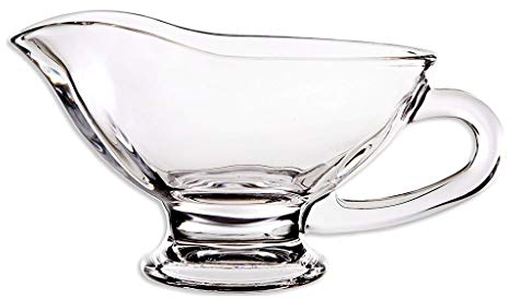 ViLLeX Salsera Elegante, salseras Transparentes, salseras de Cristal con Mango, Salsera (Size : 200ml)
