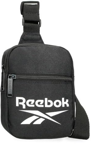 Reebok Ashland Bandolera Cruzada Negro 13x18x4 cms Poliéster by Joumma Bags