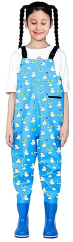 Neamou Angler-Watstiefel für Kinder,Kinder-Watstiefel - Einteilige Wathose zum für Jugendliche, wasserdicht, mit Stiefeln - Jagdwathosen, Regenhosen, Stiefel und Wathosen, Wasseranzüge,