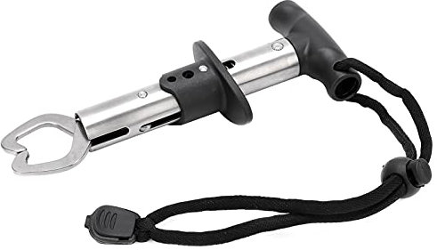 Qukaim Control Fish Clamp Device Fish Grip Lip Trigger Lock Gripper Stainless Steel Fishing Tool Pliers Clamp