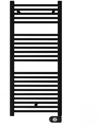 facula - Radiador Toallero Eléctrico Fluido Serie PE Negro de Bajo Consumo 700w