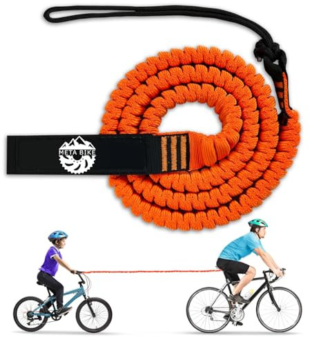 Meta Bike TowKid Fahrrad Abschleppseil für Kinder, 2.5M Abschleppsystem Zugseil, Traktionsseil Zugsystem Kinder & Erwachsene, Kinderfahrrad Mountainbike E-Bike Woom MTB