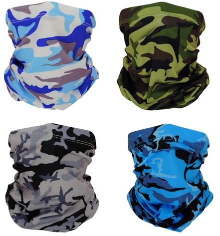 SMEHCF 4 Cooling Neck Gaiters Multipurpose Bandanas for Women Men
