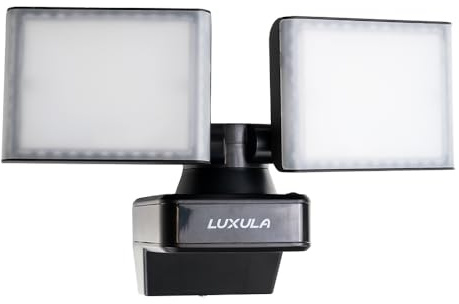 LUXULA LED Strahler - 2x 15W, 3200lm - Außenstrahler drehbar, neigbar, für Wand und Eckmontage - 4000K Neutralweiß - IP54 wetterfest - LED Fluter Flutlichtstrahler Garten Auffahrt Außenbeleuchtung