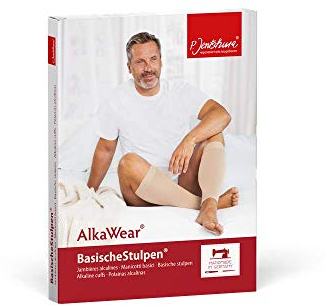 Jentschura Basische Strümpfe Basische Stulpen 2 Paar - Farbe perle 1 Set