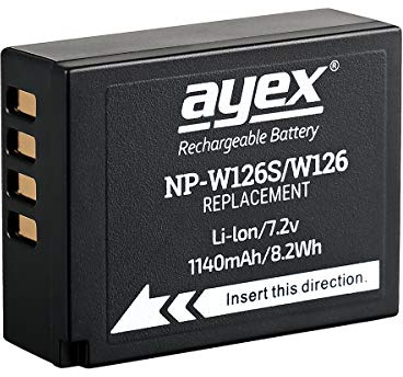 NP-W126S Akku für z.B. Fujifilm X-T4 X-T3 X-T2 X-T30 X-H1 GFX 100S GFX 50S GFX 50R