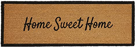 PRIDE OF PLACE Extra Wide Coir Door Mat for Indoor and Outdoor Use | Outdoor Mats for French Window, Patio and Balcony | Cut to Size Door Mat with Non Slip PPV Backing
