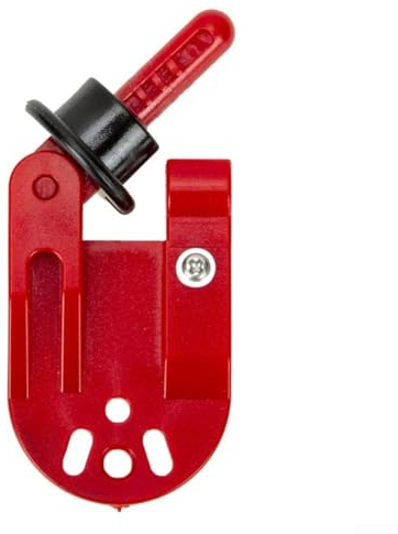 PETSTIBLE Lot de 2 clips de déverrouillage pour planche de rabot à la traîne (rouge)