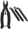 Fahrrad Kettengliederwerkzeug, Zange Kette Werkzeuge, Kettenzange, Fahrradketten Nieten Fahrradkette Reparatur Set, Opener Schließer Zange, für Rennräder, Mountainbikes, mit Reifenheber, Schwarz