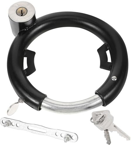 Mipcase Luccetto Rotondo in Acciaio Inossidabile Per Bicicletta Lucchetto Per Freno Disco Lucchetto Robusto Per Monopattino Elettrico e Scooter Adatto Manubri e Telai Di Biciclette