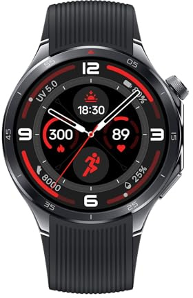 OnePlus Watch 3 Obsidian Titantium, 32GB, 120-Hour Battery, Health & Fitness Tracking, Sapphire Crystal Design, Titanium Bezel, Dual-Engine, Wear-OS by Google