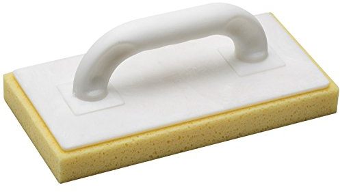 Meister Fliesenwaschbrett Kunststoff - Hydroschwamm-Belag - 280 x 140 mm / PU-Reibebrett / Schwammbrett / Schwammscheibe / Ausfugbrett mit Fliesenschwamm / Putzbrett / 4137700