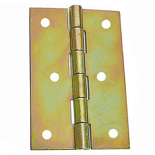 10 möbelgångjärn rullade gångjärn dörrgångjärn möbelband 70 x 45 mm gul förzinkad