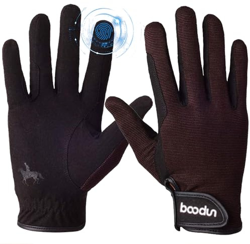 Peicees Horseback Riding Gloves - Professional Equestrian Gloves for Women, Men- Touchscreen, Cycling, Motorcycle Outdoors